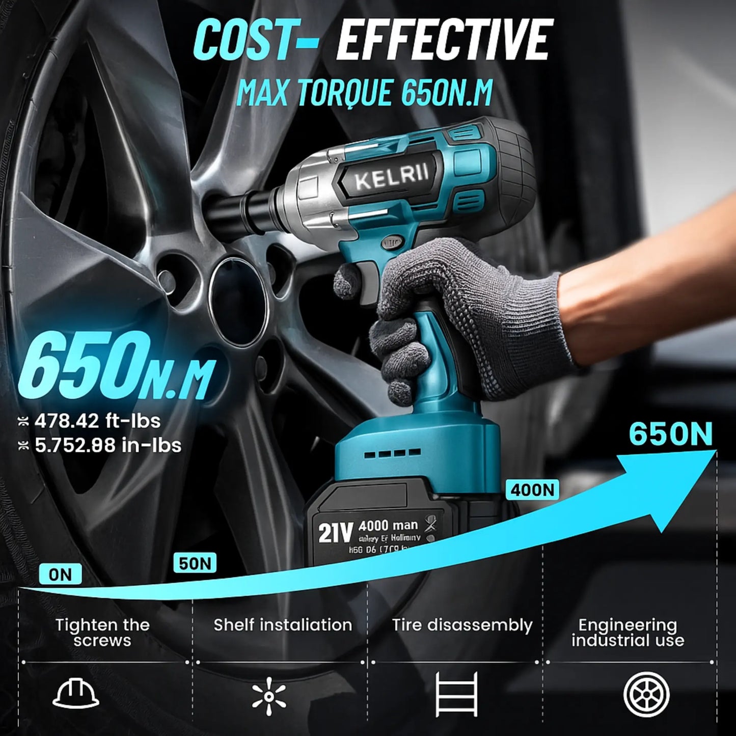 KELRII TorqueMax 650 Pro ⚡ + Free Battery & Charger